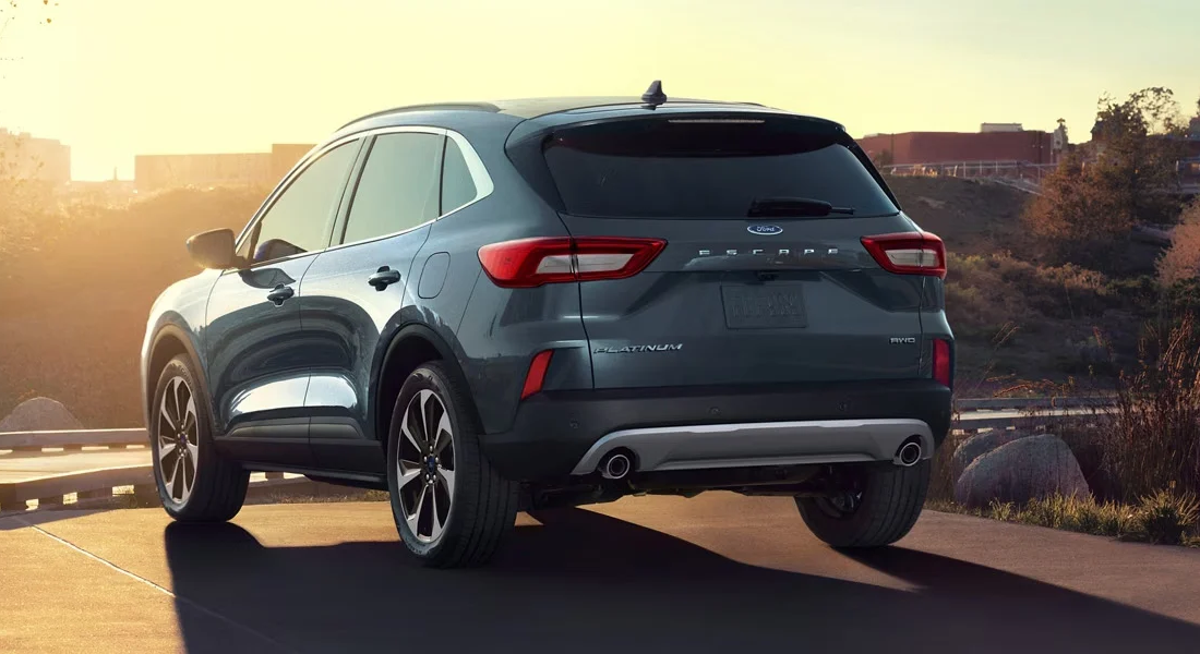 The 2025 Ford Escape pictured from behind