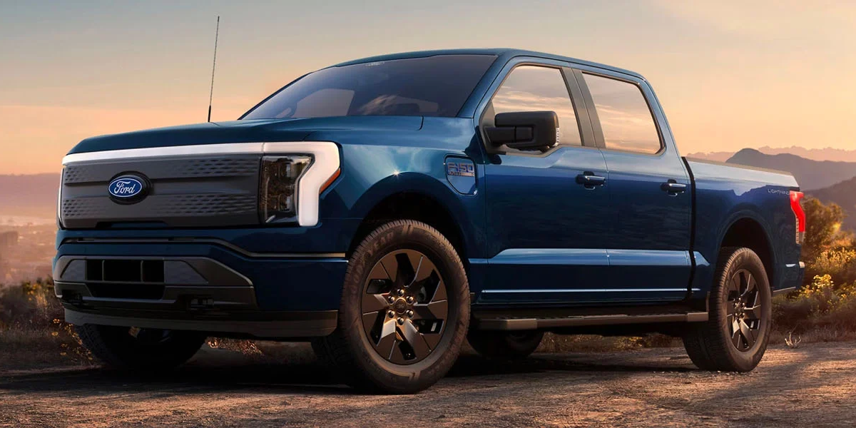 One of the newest Ford Hybrid vehicles, the Ford F-150 Lightning