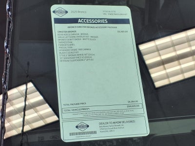 2025 Ford Bronco Big Bend® - Sinister Bronze Package