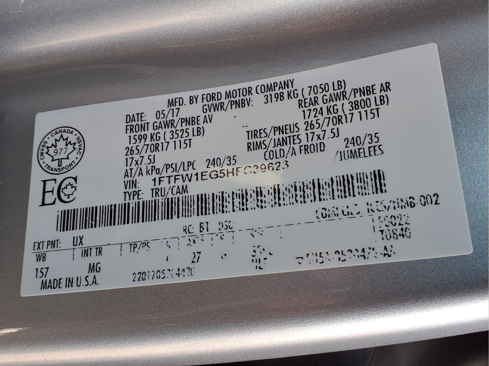 2017 Ford F-150 XL