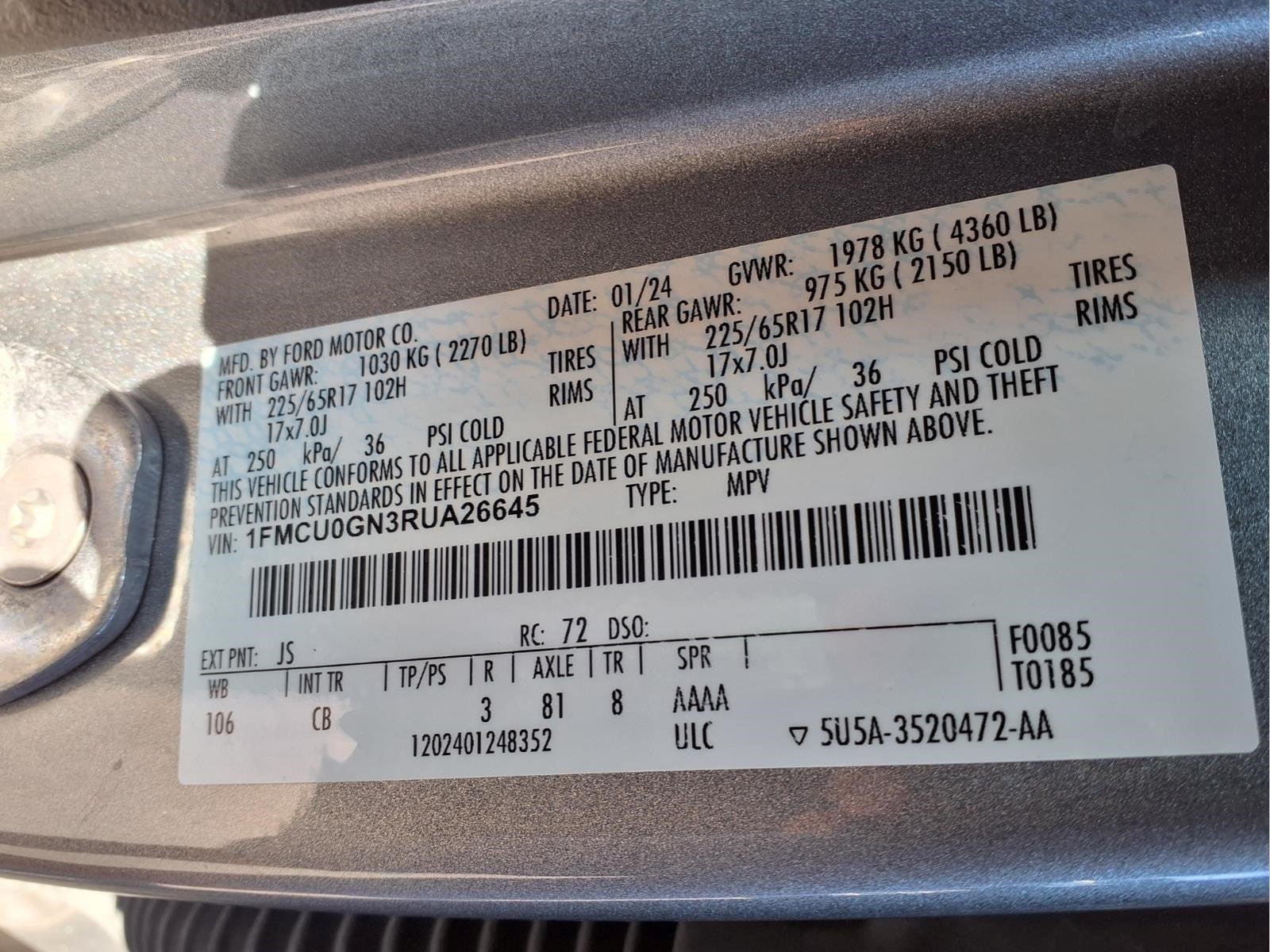 2024 Ford Escape Active