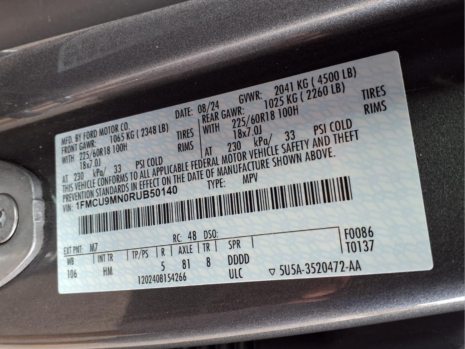 2024 Ford Escape ST-Line