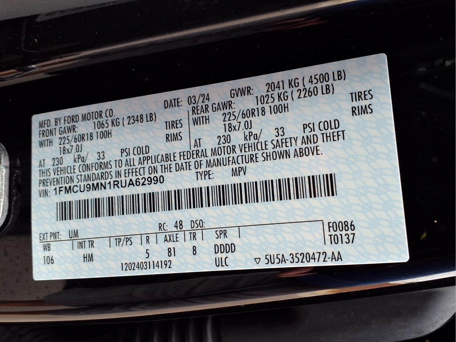 2024 Ford Escape ST-Line