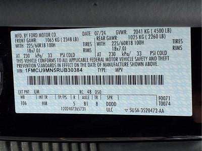 2024 Ford Escape ST-Line