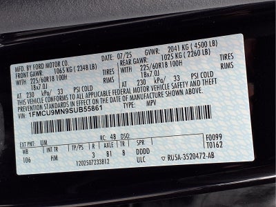 2025 Ford Escape ST-Line