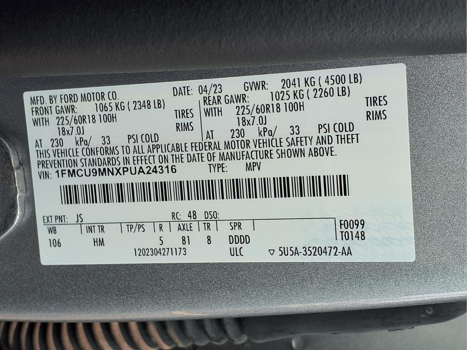 2023 Ford Escape ST-Line