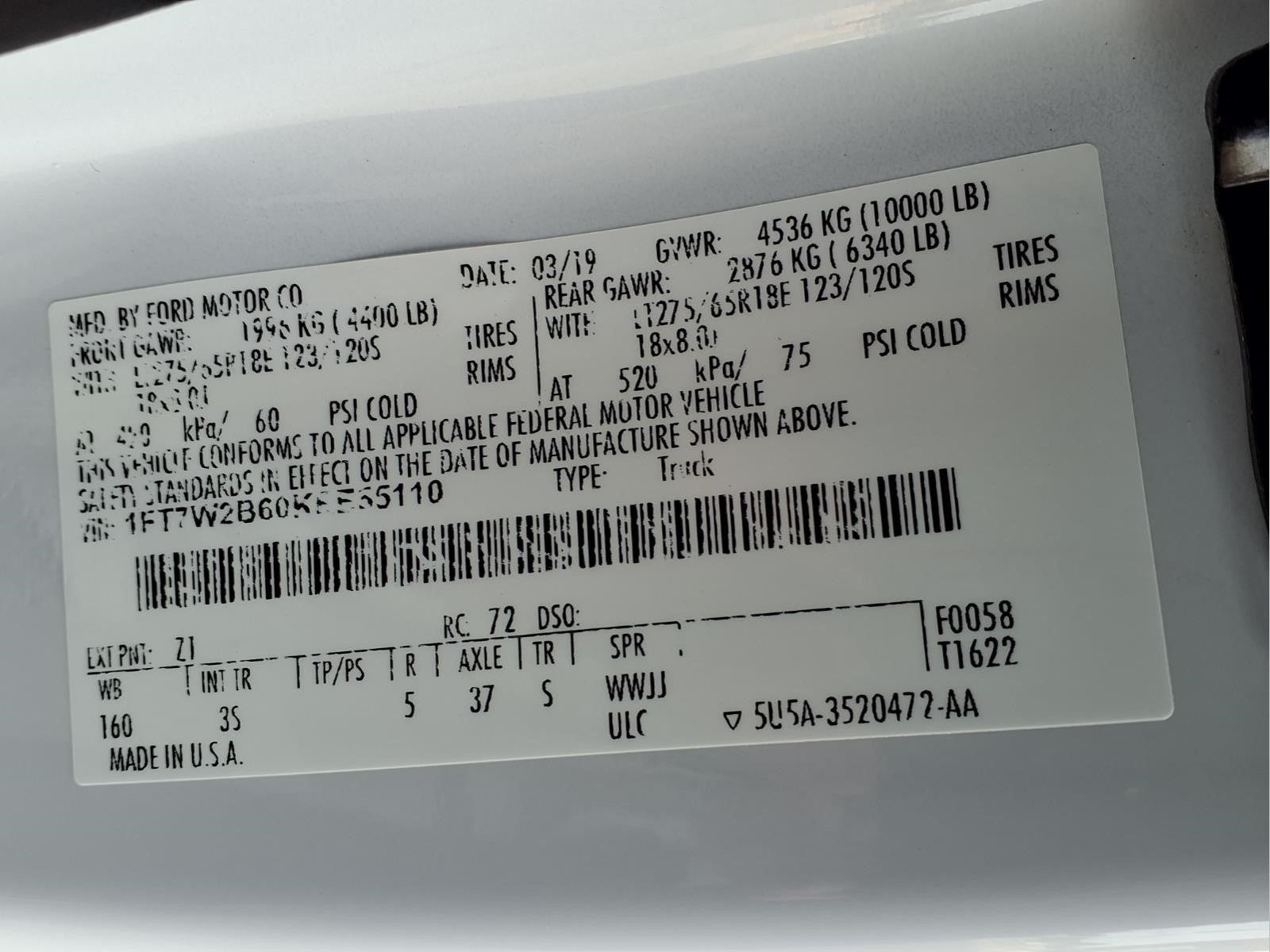 2019 Ford F-250 Super Duty XLT