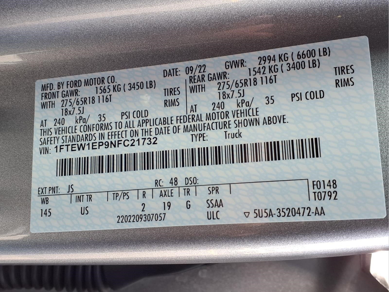 2022 Ford F-150 XLT