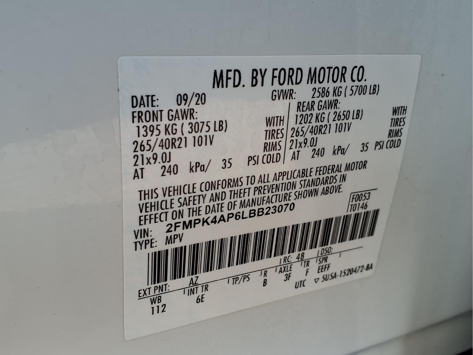 2020 Ford Edge ST