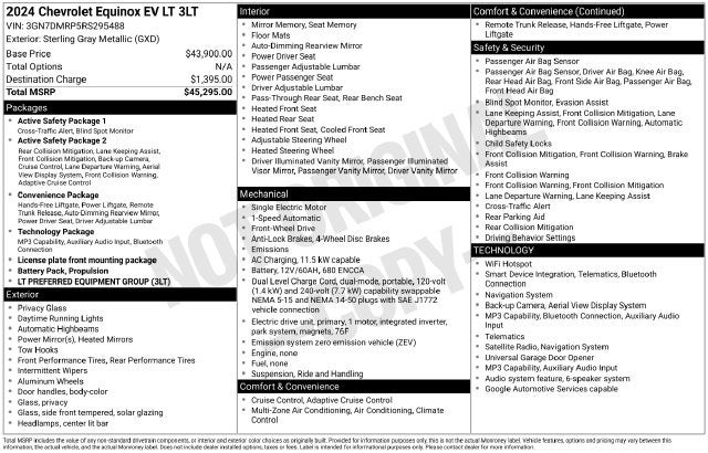2024 Chevrolet Equinox EV LT